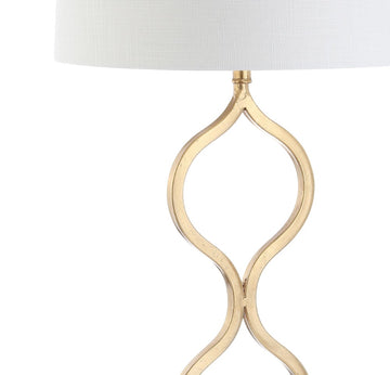 Levi 31.5" Metal/Crystal LED Table Lamp - JONATHAN Y